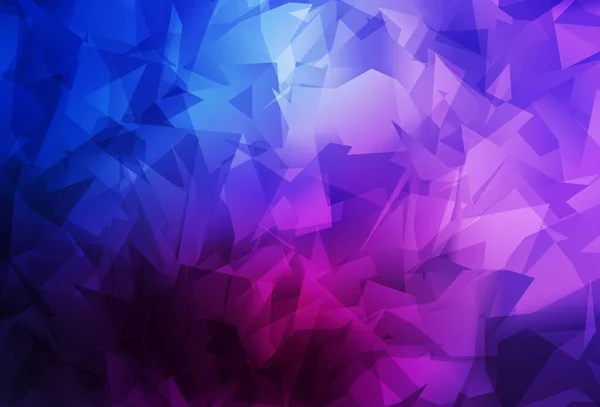 ダークピンク ブルーベクトル多角形のパターン グラデーションの多角形の抽象イラスト あなたのウェブサイトのための新しいテクスチャ — ストックベクタ