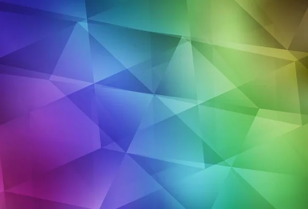 Luz Vector Multicolor Brillante Diseño Triangular Ilustración Poligonal Brillante Que — Vector de stock