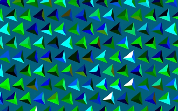 Темно Синяя Зеленая Векторная Компоновка Линиями Треугольниками Треугольники Абстрактном Фоне — стоковый вектор