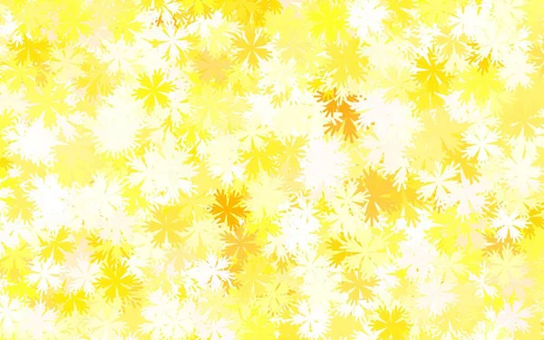 Hellorange Vektor Eleganten Hintergrund Mit Blumen Brandneue Farbige Illustration Mit — Stockvektor