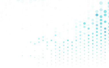 Açık mavi, baloncuklu sarı vektör arkaplan. Renkli su damlaları olan modern soyut çizimler. Duvar kağıtlarının dokusu için desen.