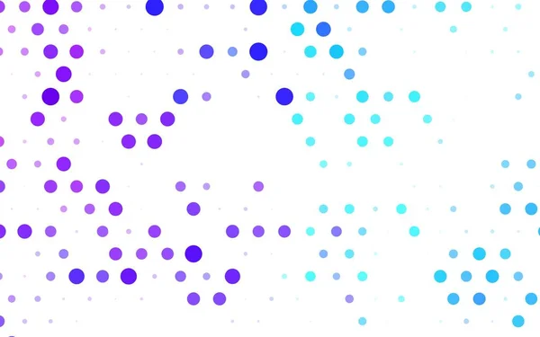 Ljusrosa Blå Vektor Illustration Med Uppsättning Lysande Färgglada Abstrakta Cirklar — Stock vektor