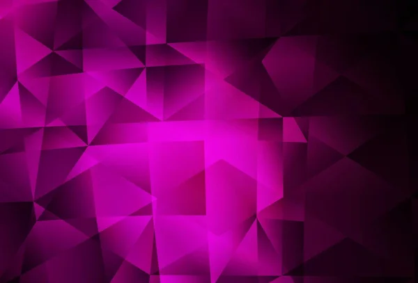 Dark Pink Vector Low Poly Layout Colorful Illustration Abstract Style — Stock Vector