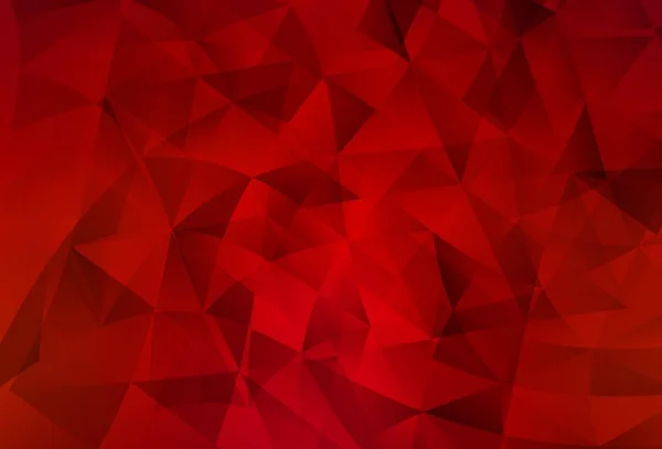 Fondo Vectorial Rojo Claro Con Estilo Poligonal Diseño Decorativo Estilo — Vector de stock