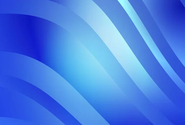 Fond Vectoriel Bleu Clair Avec Lignes Courbées Illustration Abstraite Scintillante — Image vectorielle