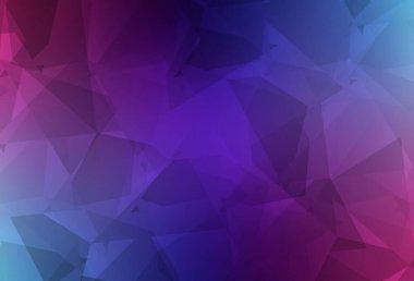 Koyu pembe, çokgen şekilli mavi vektör arkaplan. Soyut gradyan şekilli basit renkli çizimler. İşiniz için en iyi akıllı tasarım.
