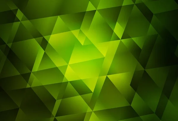 Dark Green Vector Low Poly Background Triangular Geometric Sample Gradient — Stock Vector