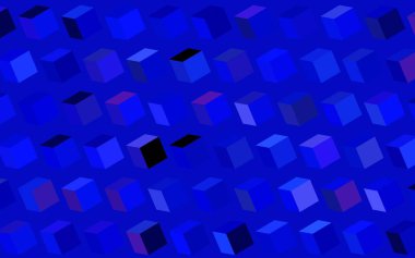 Çizgileri ve dikdörtgenleri olan koyu mavi vektör düzeni. Soyut arkaplanda dikdörtgenler ve renkli gradyanlar. İniş sayfası için modern şablon.