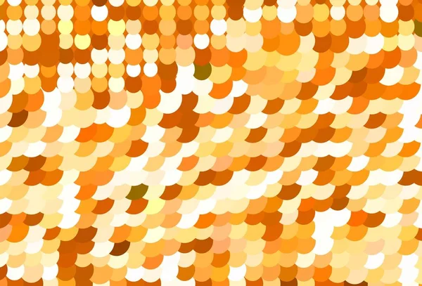 球体のライトオレンジベクトルパターン 自然のスタイルで色の泡と抽象的なイラスト 美しいウェブサイトのためのパターン — ストックベクタ