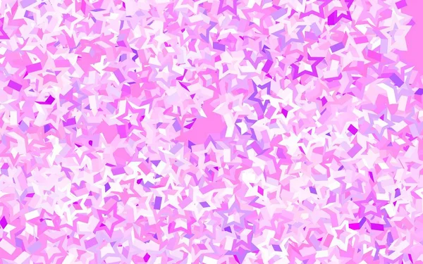 Luz Púrpura Diseño Vectorial Rosa Con Estrellas Brillantes Ilustración Colores — Vector de stock