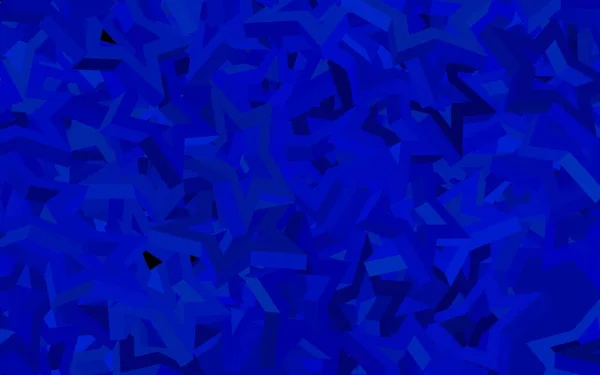 Latar Belakang Vektor Blue Gelap Dengan Bintang Berwarna Ilustrasi Bersinar - Stok Vektor