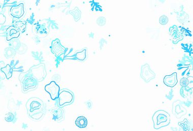 Soyut biçimlerde hafif BLUE vektör dokusu. Modern tarzda değişen renkli kaotik formlar. İşiniz için en iyi akıllı tasarım.