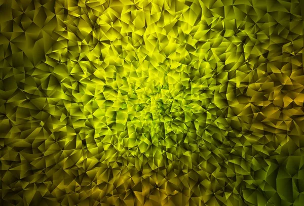 Темно Зеленый Векторный Многоугольный Рисунок Сияющая Многоугольная Иллюстрация Состоящая Треугольников — стоковый вектор