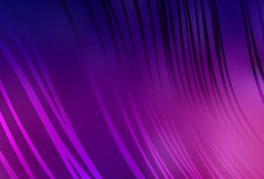 Çizgileri olan koyu mor bir vektör şablonu. Çağdaş gradyan soyut çizgileri olan çizimler. Cep telefonu ekranları için arkaplan.