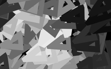 Koyu gri üçgenli arka plan. Renkli üçgenli modern soyut illüstrasyon. Duvar kağıtları için zarif tasarım.