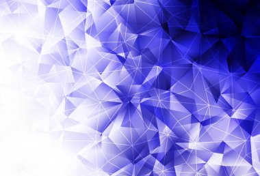 Açık mor arkaplan çizgileri, üçgenleri var. Doğa tarzında üçgenleri olan güzel bir çizim. Broşürler, broşürler için desen