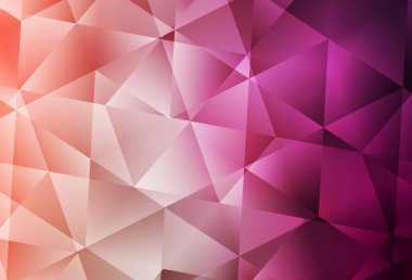 Açık pembe vektör düşük polimer arkaplan. Origami tarzında gradyan ile geometrik çizim. İş tasarımınız için yepyeni bir tarz.