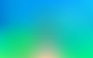 Açık mavi, yeşil vektör bulanık dokusu. Gradyanı olan modern, zarif bir görüntü. Çok amaçlı uygulama tasarımı.