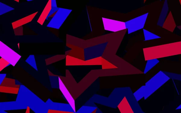 Bleu Foncé Motif Vectoriel Rouge Avec Étoiles Noël Étoiles Sur — Image vectorielle