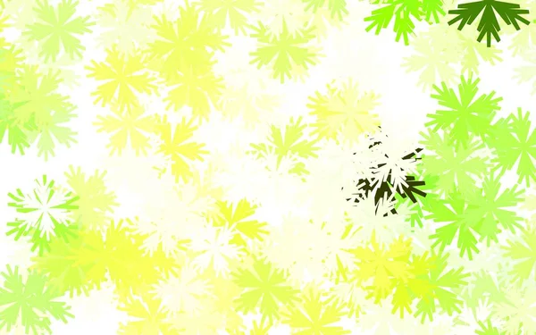 Світло Зелені Жовті Векторні Елегантні Шпалери Квітами Декоративне Оформлення Квітів — стоковий вектор