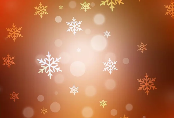 Fondo Vectorial Naranja Oscuro Estilo Navidad Diseño Colorido Estilo Navideño — Vector de stock