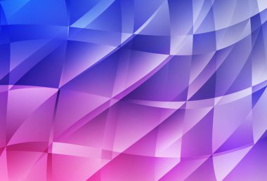 Açık Mor, pembe vektör eğimli üçgen şablonu. Çokgen tarzda tamamen yeni bir renk çizimi. Web siteniz için çokgen tasarım.