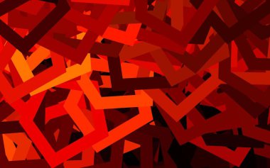 Koyu kırmızı, altıgenli sarı vektör arkaplan. Bulanık yüzeyde renkli altıgenlerin çizimi. Reklamınız için bir kalıp, kitapçıklar.