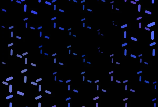 Tmavě Modrý Vektorový Vzor Ostrými Čárami Čáry Rozmazaném Abstraktním Pozadí — Stockový vektor