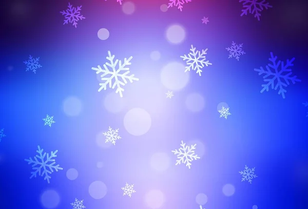 Dunkelrosa Blaues Vektormuster Weihnachtlichen Stil Moderne Abstrakte Weihnachtsstimmungen Prägen Das — Stockvektor
