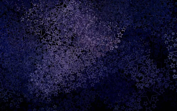 Diseño Vectorial Púrpura Oscuro Con Estrellas Brillantes Ilustración Abstracta Geométrica — Vector de stock