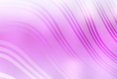 Açık pembe çizgili vektör şablonu. Basit çizgilerle renkli gradyan çizimi. Fikirlerin için bir örnek..