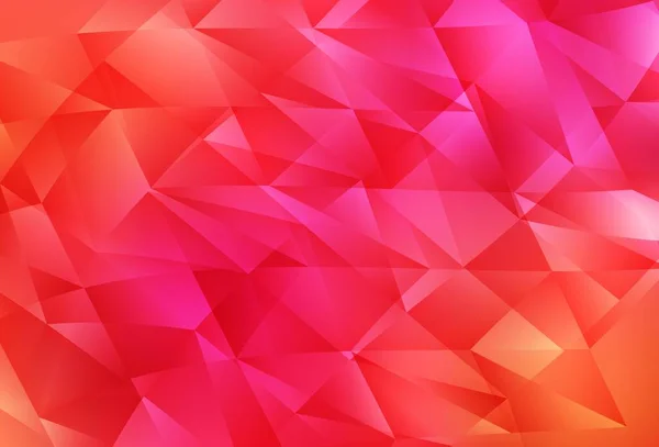 Светло Розовый Желтый Векторный Фон Полигональным Стилем Декоративный Дизайн Абстрактном — стоковый вектор