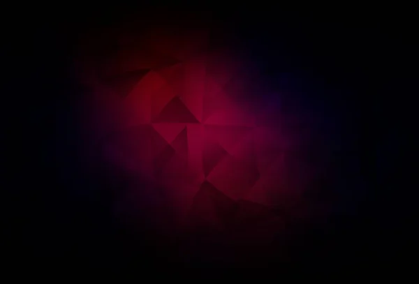 Темно Рожеве Червоне Векторне Компонування Лініями Трикутниками Абстрактна Градієнтна Ілюстрація — стоковий вектор