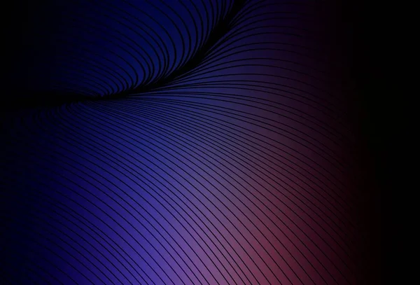 Modèle Vectoriel Rose Foncé Bleu Avec Lignes Courbes Illustration Créative — Image vectorielle