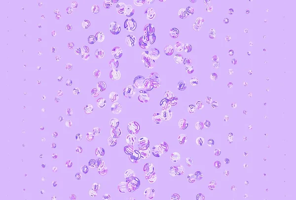 Hellviolett Rosa Vektorhintergrund Mit Flecken Abstrakte Illustration Mit Farbigen Blasen — Stockvektor