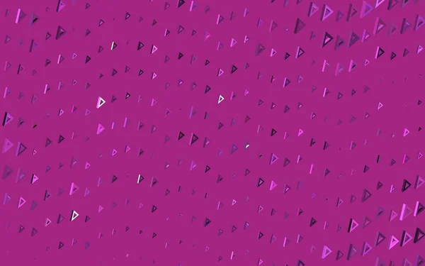 多角形のダークピンクのベクトルパターン 三角形の抽象的なグラデーションイラスト 小冊子やチラシの模様 — ストックベクタ