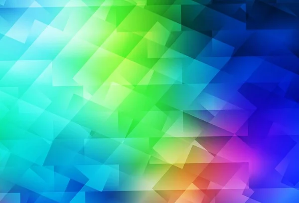 Light Blue Green Vector Backdrop Rhombus Beautiful Illustration Rectangles Squares — Stock Vector
