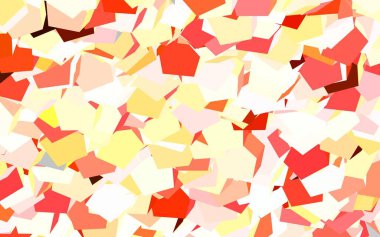 Altıgen kümeli Light Orange vektör arkaplanı. Bulanık yüzeyde renkli altıgenlerin çizimi. Reklamınız için bir kalıp, kitapçıklar.