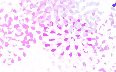 Açık Mor, rastgele şekilli pembe vektör deseni. Rastgele şekillerle soyut tarzda dekoratif tasarım. Web siteniz için basit tasarım.