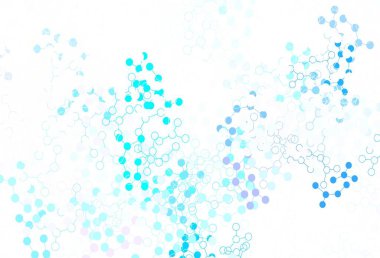 Yapay zeka formlarıyla hafif BLUE vektör arkaplanı. Yapay zekanın bağlantı ve noktalarıyla soyut illüstrasyon. Teklif verilerinin tanıtımı için akıllı tasarım.