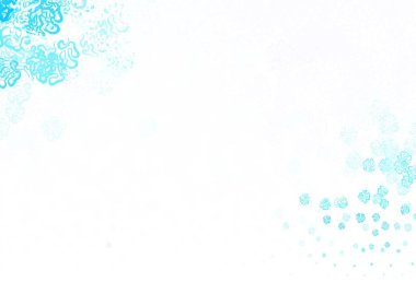 Kaotik şekilli açık mavi vektör şablonu. Soyut gradyan şekilli basit renkli çizimler. Bir cep telefonu için arka plan.