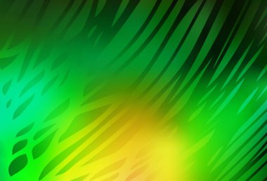 Açık yeşil, sarı vektör renkli bulanık arkaplan. Görüntü stili ve gradyanı olan yeni renkli çizimler. İşiniz için en iyi bulanık tasarım..