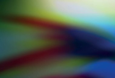 Koyu mavi, yeşil vektör parlak şablonu bulanıklaştırdı. Eğilimli zarif, parlak bir çizim. Marka kitabınız için yeni biçim tasarımı.