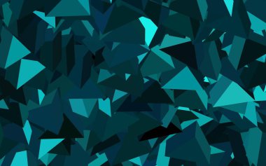 Koyu yeşil vektör deseni ve çokgen tarzı. Renkli üçgenli modern soyut illüstrasyon. Kartvizitiniz için modern tasarım.