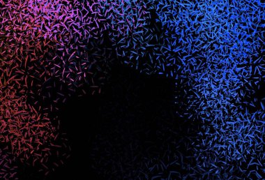 Düz çizgili koyu çok renkli vektör düzeni. Renkli çizgilerle illüstrasyon soyut şablonunda parlayan. Desen, işletme web siteleri için.