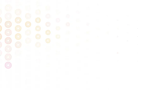 Светло Красный Желтый Векторный Фон Пузырями Размытый Декоративный Дизайн Абстрактном — стоковый вектор