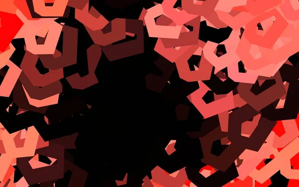 Tmavě Červené Vektorové Pozadí Šestiúhelníky Rozmazané Pozadí Barevnými Šestiúhelníky Vzor — Stockový vektor