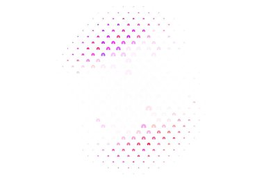 Gökkuşağı ve bulutlu açık pembe vektör arkaplanı. İzole edilmiş gökkuşağı işaretleri. Olayları desteklemek için tasarım.