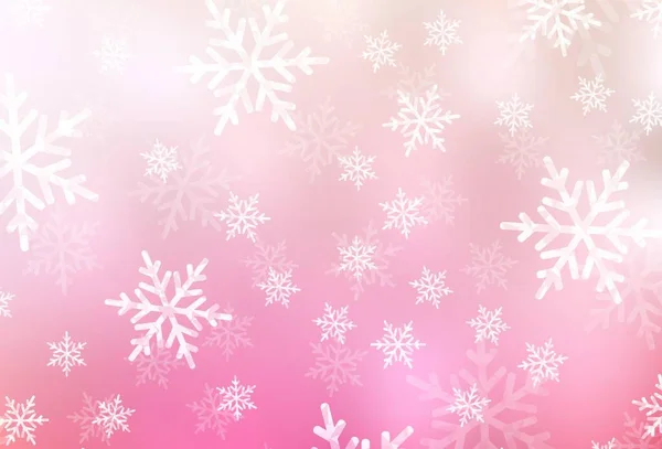 ライトピンク 黄色のベクトルの背景 クリスマスのシンプルでカラフルなイラストや看板 ポスター 書籍のバナーのパターン — ストックベクタ