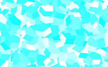 Altıgen kümeli açık yeşil vektör arkaplanı. Bulanık arkaplanda renkli altıgenler. Web sitesi posterleri, afişler için tasarım.